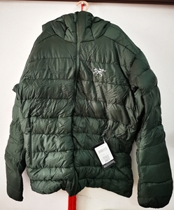 始祖鸟cerium sv hoody 男,连帽羽绒服,m,灰