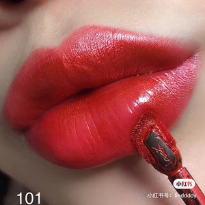 ysl圣罗兰哑光金属唇釉101锦鲤色,颜色看图