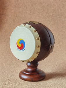 民俗工艺品圆鼓存钱罐韩国朝鲜族圆鼓腰鼓摆件吉祥平安鼓