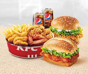 肯德基wow双堡套餐 肯德基双人套餐代下单