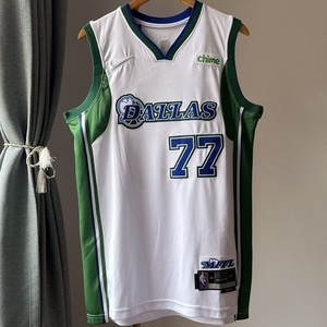 nba球衣77号东契奇城市版独行侠篮球服比赛球服男