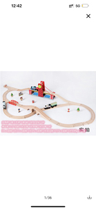 儿童智力小火车轨道可拼装积木组合早教玩具小车百变