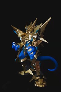 数码宝贝金甲龙兽X抗体gk雕像 定制手办原模