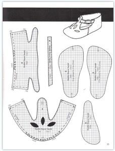 bjd娃娃鞋子制作过程小布包皮革小物图纸bjd娃鞋包包【需要