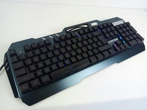 新盟曼巴狂蛇k670背光游戏键盘 灰黑彩虹光升级版 呼吸灯光