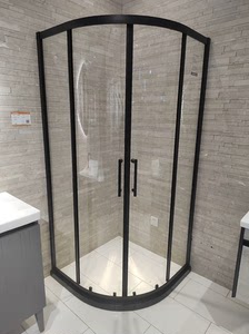 恒洁弧形扇形淋浴房样品处理900*900和1000*1000