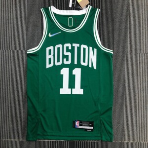 热压款nba75周年凯尔特人队绿色11号欧文球衣