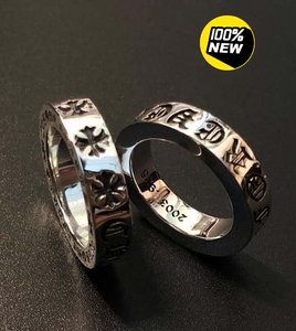 包邮原版泰银克罗心情侣对戒经典指环永恒之心戒指