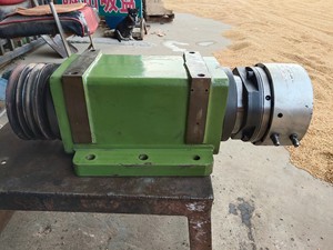 精密动力头,成色如图所示实物拍照,台湾仲为,动力头加液压回转