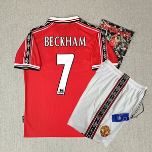 复古 曼联球衣9899三冠王7号贝克汉姆吉格斯足球服长袖短袖_阿里巴巴