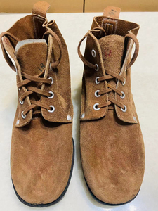 老式翻毛皮鞋,3515越战陆空翻毛鞋,全新41码内长25.