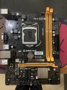 映泰h81mlc主板,自用电脑拆机主板带挡板