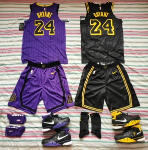 科比 湖人黑金城市球衣m