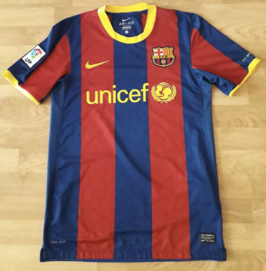 巴萨1011主场球衣2010-11梅西主场球衣 五冠王赛季