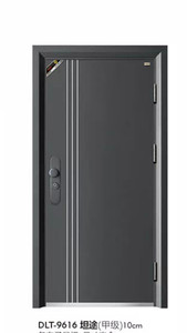 全新帝伦特高端灰色平板防盗安全门.