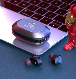 铁三角蓝牙耳机真无线双耳tws5.0入耳式游戏运动hifi降