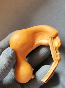 葫芦摆件文玩天然手把件大号异形长把油锤小八宝蚂蚁肚丑葫芦畸形1人