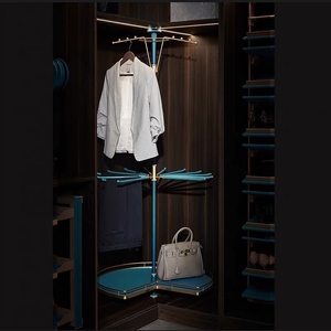 00imlt1128淘宝悍高/higold 高柜转角三层衣物篮衣柜衣帽间旋转衣架