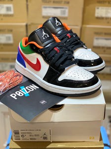 aj1 low 乔丹一代 彩色拼接 女款低帮篮球鞋 37.