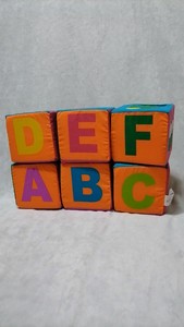全新伊诗比蒂字母 ABC积木宝宝婴儿摇铃堆叠积木布积木