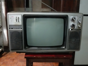 14寸老品牌上海飞跃黑白电视接收机,功能完好,现底价出售,有