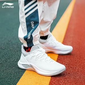 李宁闪击5代纯白经典实战篮球鞋_阿里巴巴找货神器