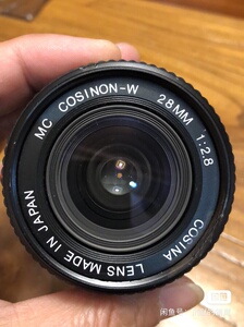 cosina确能善 广角镜头 28mm f2.8  镜片无霉