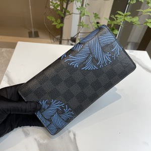 lv限量款藤原浩联名黑棋盘格钱包 97新 尺寸19*10