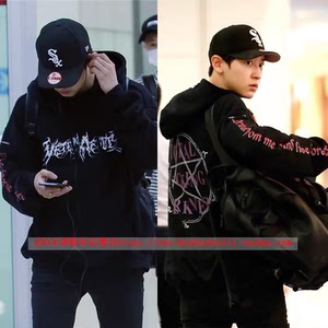 vetements六芒星卫衣灿烈吴亦凡同款 潮牌卫衣 女装