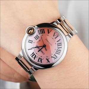 8新]卡地亚手表女蓝气球系列自动机械腕表女表 w2bb0011