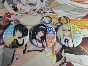 美少女万华镜特典 灯露椎,莲华害羞颜吧唧钥匙扣