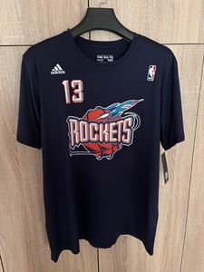 全新nba阿迪火箭哈登复古短袖球衣t恤,速干弹力聚酯纤维面料_阿里巴巴