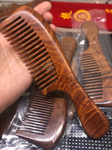 檀木梳子黄花梨木防静电防脱发天然进口檀木谭木匠同款檀木梳子黄