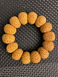 桃核,大开口,芭蕉扇,矮桩墨盘手串,喜欢赶紧看过来,尺寸22
