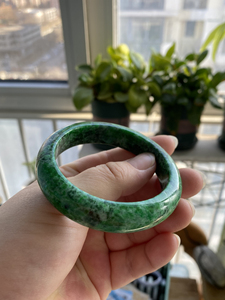 花青种翡翠手镯