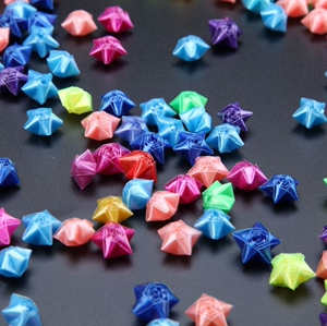 五角星折的吸管1314纯手工单色星星纸爱情纸吸管七彩幸运星0人付款12