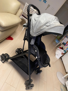 丽家宝贝momiko妈咪咪娅婴儿车,实体店购入,9成新,轻微