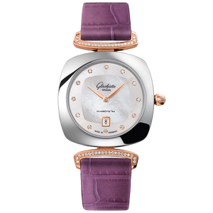 8新]格拉苏蒂女士系列精钢石英手表女表1-03-01-08-16-34