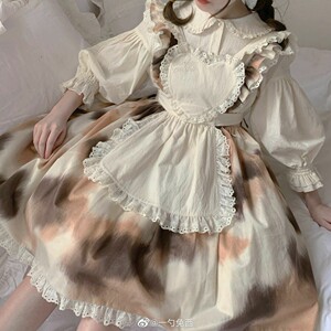 虎斑猫三花猫官配lolita内搭小泡芙百搭内搭打底衫lo裙内