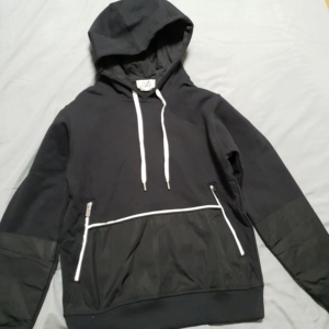 爱马仕hermes卫衣帽衫男卫衣黑色l码正品,专柜购98新成