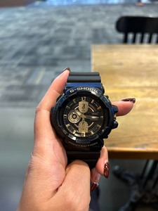 卡西欧黑色金色男士手表⌚️GAC 100BR 1A
