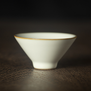 林孝龙龙泉青瓷主人杯高端功夫茶具手工杯品茗杯陶瓷月白釉斗笠杯