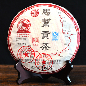 【1饼】马帮贡茶熟茶2012年牛洛河云南七子饼普洱茶熟茶叶老茶