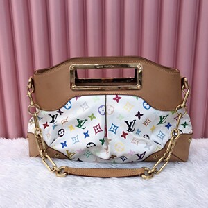 lv/路易威登白三彩judy村上隆联名包,尺寸:36*8*2