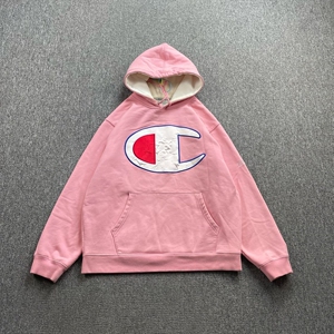 00tb726052564淘宝supreme,fw17 长袖连帽加绒卫衣 粉色 l码 基本0