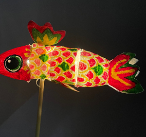 『兰陵手作』非遗鱼灯花灯鲤鱼灯锦鲤花灯抖音元宵灯儿童成人鱼灯
