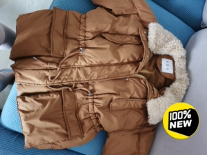 安素尚全新羽绒服短款.m码