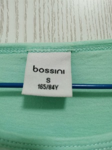 S码bossini堡狮龙正品女装短款圆领T恤，图片色，纯棉，
