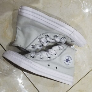 000人付款淘宝匡威converse/匡威米白色仙女丝带丝绸蝴蝶结低帮帆布鞋
