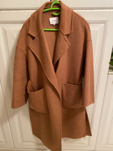 法国suncoo驼色羊绒大衣,去年购于成都专柜